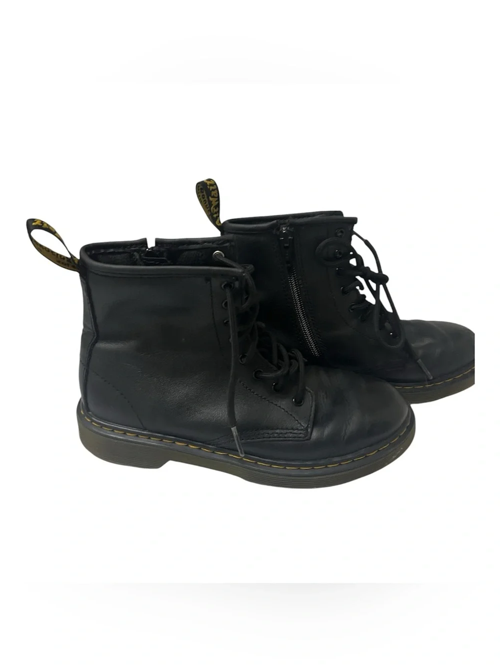 Dr Martens JUNIOR 1460 SOFTY T LEATHER LACE UP BOOTS SZ 4